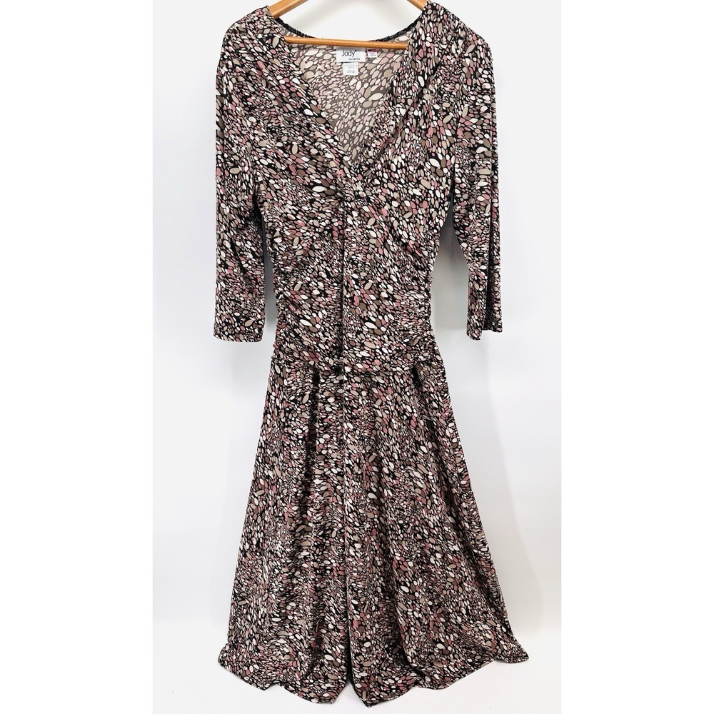SVTG Jody By California Womens SZ 14 Maxi Dress‎ Abstract Boho Empire T1020